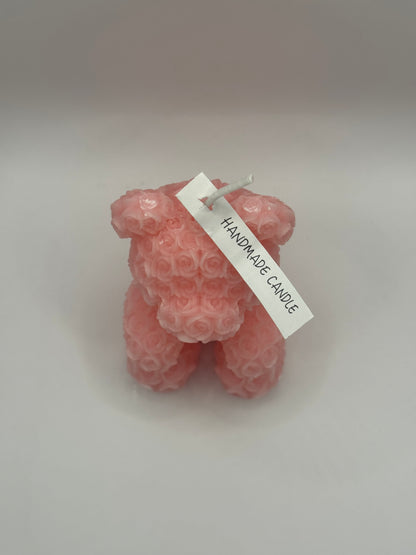 Roze Beertjes Kaars van Roosjes | Natuurlijke Sojawas | Sweet Persimmon & Coriander Geur