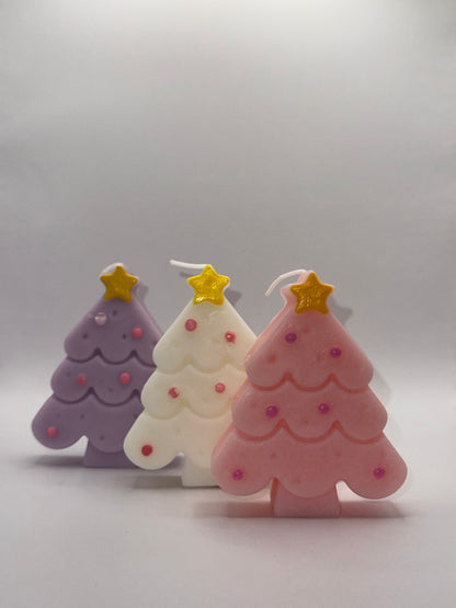 Winter Glow Kerstboomkaarsen | Set van 3 | Luxe Geurenmix | 20–25 uur brandtijd